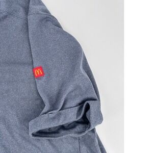 McDonalds Employee Uniform Shirt Blue Heather Quarter Zip Apparel Collection M-R